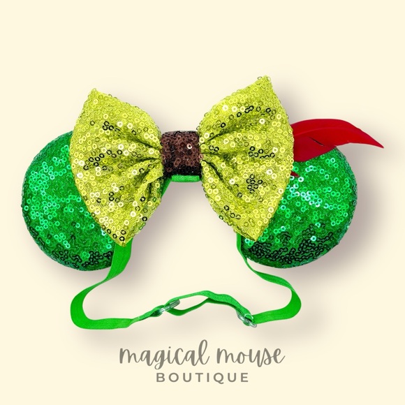 Peter Pan Elastic Minnie Ears | Disney-Inspired Adjustable Mouse Ears Headband - Picture 1 of 5